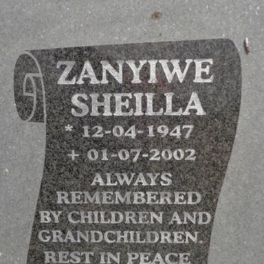 APRIL Zanyiwe Sheilla 1947-2002