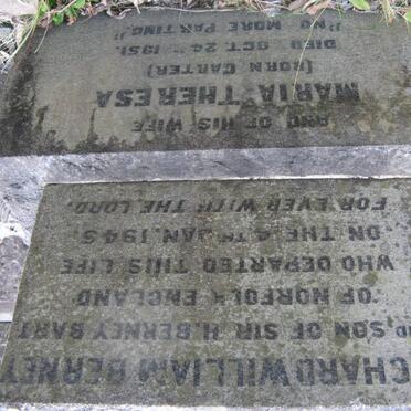 BERNEY Richard William -1945 &amp; Maria Theresa CARTER -1951