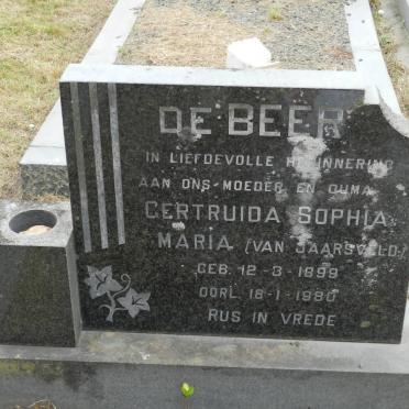 BEER Gertruida Sophia Maria, de VAN JAARSVELD 1899-1980
