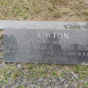 BOLTON Eric Nicholls 189?-1980 &amp; Elsie Eloise 1901-1980