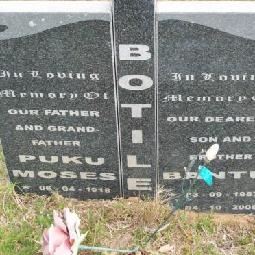 BOTILE Ruku Moses 1918- :: BOTILE Bantu 1987-2008