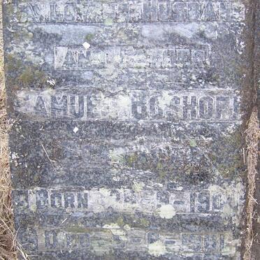 BOSHOFF Samuel 190?-1961