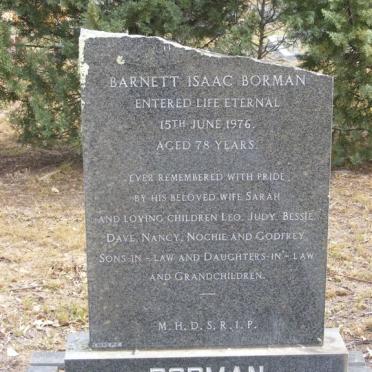 BORMAN Barnett Isaac -1976