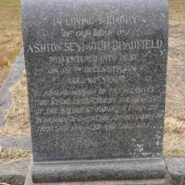 BRADFIELD Ashton Seymour -1944