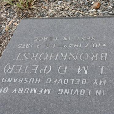BRONKHORST J.M.D. 1942-1975