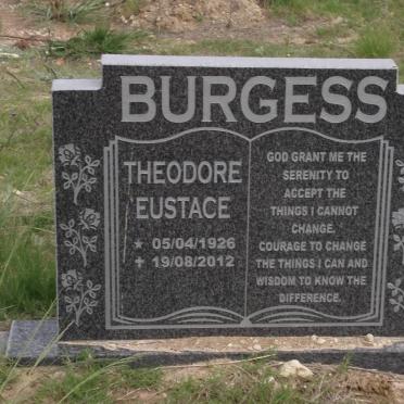 BURGESS Theodore Eustace 1926-2012