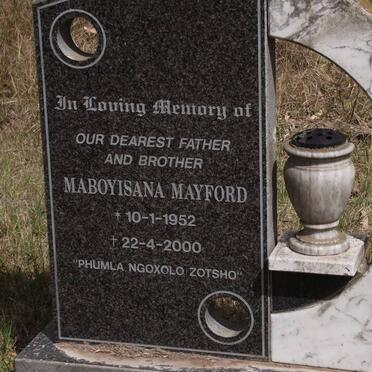BUDAZA Maboyisana Mayford 1952-2000