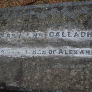 CALLAGHAM Mary Ann