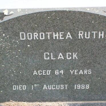 CLACK Dorothea Ruth -1988