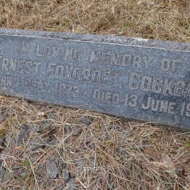 COCKBAIN Ernest Foxcroft 1873-1936