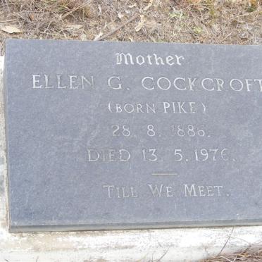 COCKCROFT Ellen G. nee PIKE 1886-1976
