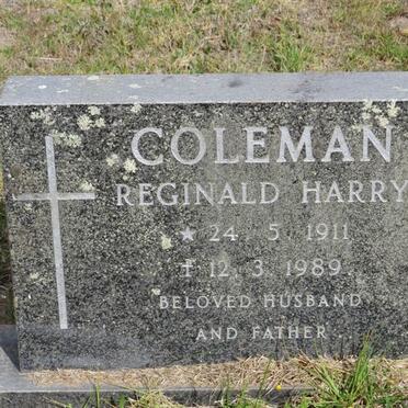 COLEMAN Reginald Harry 1911-1989 &amp; Hope Jeannie GOWAR 1912-2011