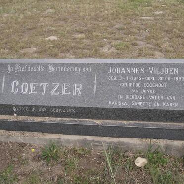 COETZER Johannes Viljoen 1945-1993