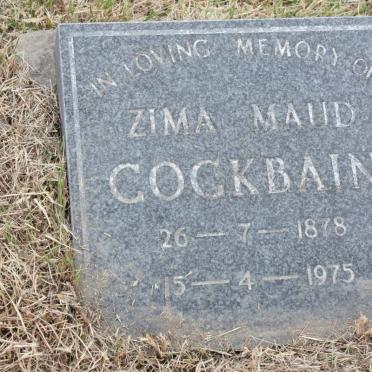 COCKBAIN Zima Maud 1878-1975
