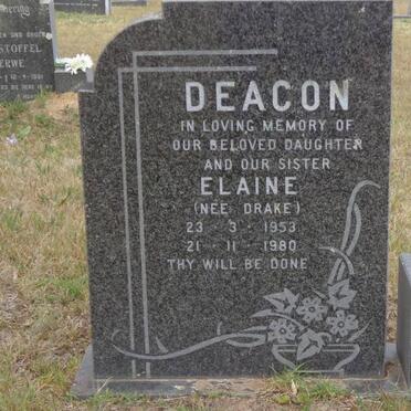 DEACON Elaine nee DRAKE 1953-1980