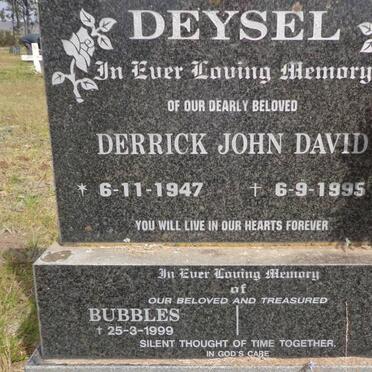 DEYSEL Derrick John David 1947-1995 :: DEYSEL Bubbles -1999