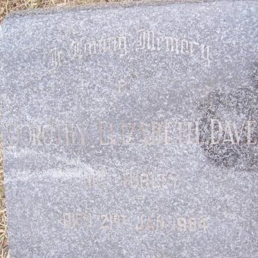 DAVEL Dorothy Elizabeth nee TURLEY -1954