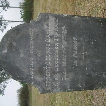 DAYMOND Herbert George 1862-1926