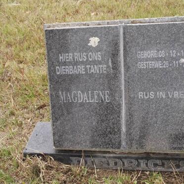 DIEDRICKS Magdalene 1908-2001