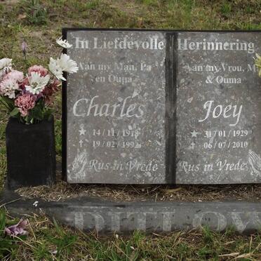 DITLOW Charles 1918-1992 &amp; Joey 1929-2010
