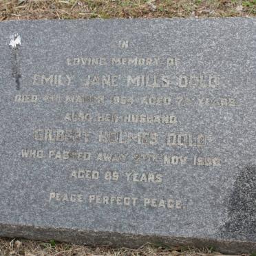 DOLD Gilbert Holmes -1960 &amp; Emily Jane Mills -1954