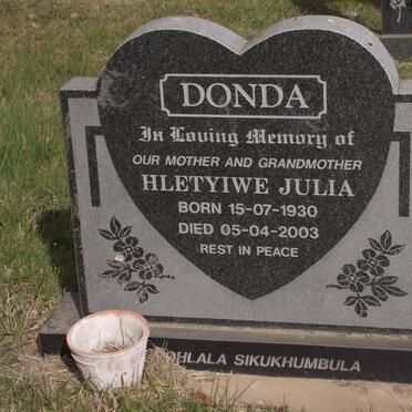 DONDA Hletyiwe Julia 1930-2003