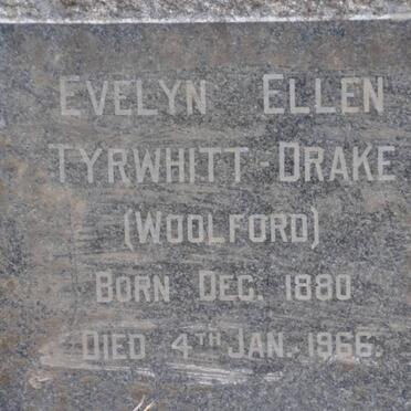 DRAKE Evelyn Ellen, Tyrwhitt nee WOOLFORD 1880-1966