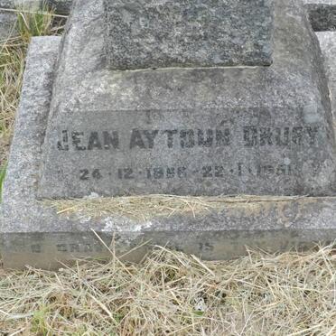 DRURY Jean Aytoun 1866-1951
