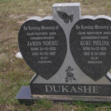 DUKASHE James Ndeku 1920-1987 &amp; Kuku Philina 1928-2009