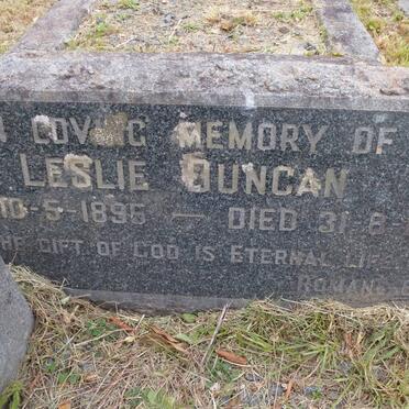 DUNCAN Leslie 1895-1959