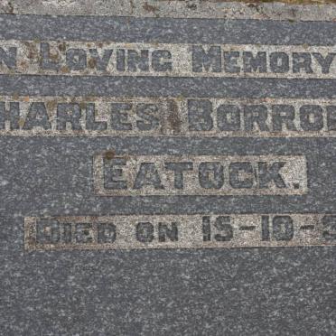 EATOCK Charles Borromeo -1931
