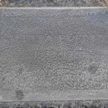 EVERTON Aletta 1892-1970