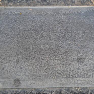 EVERTON Aletta 1892-1970