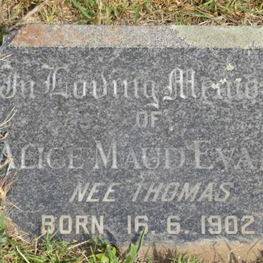 EVANS Alice Maud née THOMAS  1902-