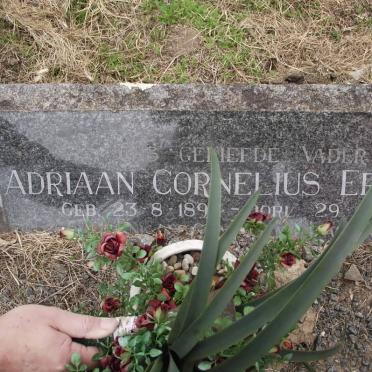 ERASMUS Adriaan Cornelius 189?-1972 &amp; Susanna Elizabeth ACKERMAN 1900-1961
