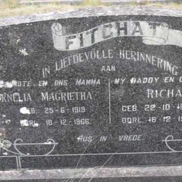 FICHAT Richard 1908-1979 &amp; Cornelia Magrietha 1919-1966