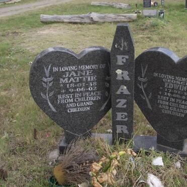 FRAZER George Edwin 1938-2001 &amp; Jane Mattie 1938-2002