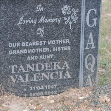 GAQA Tandeka Valencia 1947-2012