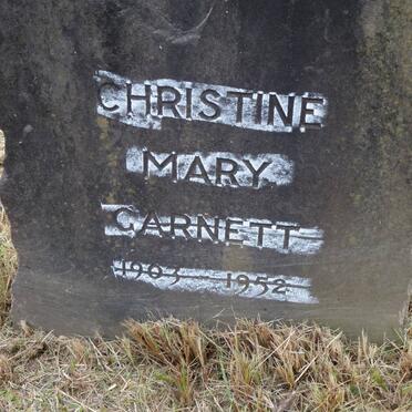 GARNETT Christine Mary 1903-1952