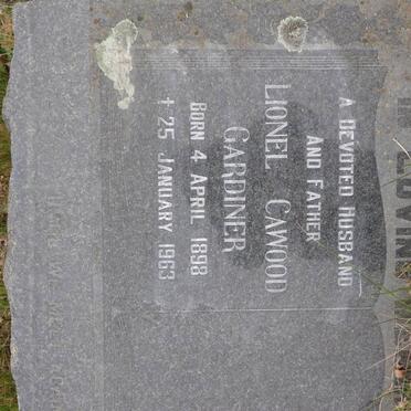 GARDINER Lionel Cawood 1898-1963