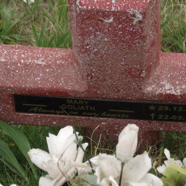 GOLIATH Mary 1940-2010