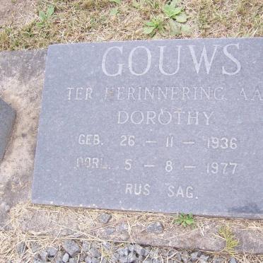 GOUWS Dorothy 1936-1977