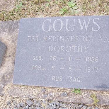 GOUWS Dorothy 1936-1977