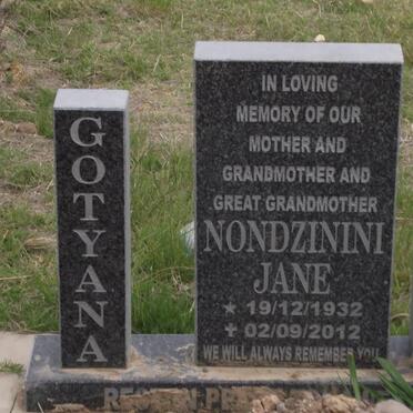 GOTYANA Nondzinini Jane 1932-2012