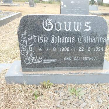 GOUWS Elsie Johanna Catharina 1908-1994