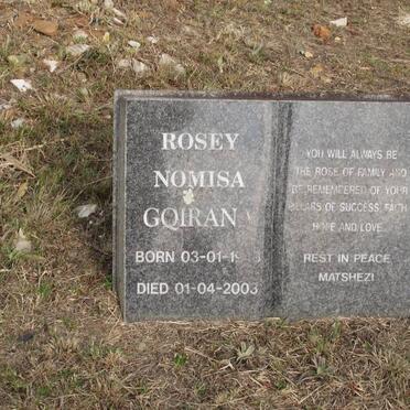 GQIRAN Rosey Nomisa 1943-2003