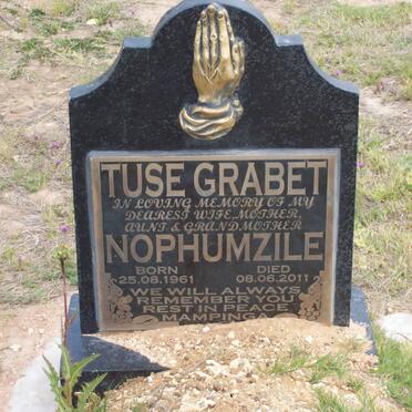 GRABET Nophumzile, Tuse 1961-2011