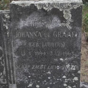 GRAAFF Johanna, de nee LUBBERS 1894-1963