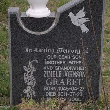 GRABET Zimele Johnson 1945-2011