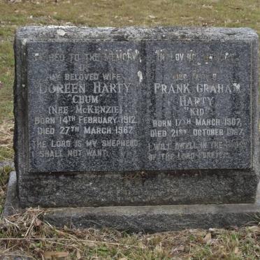 HARTY Frank Graham 1907-19?7 &amp; Doreen McKENZIE 1912-1962